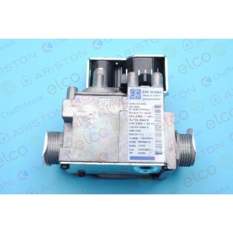 Ariston Gas Valve 65102822 (Replaces 990682 Sigma 848) (Ecocombi 27/Ecosystem 27)