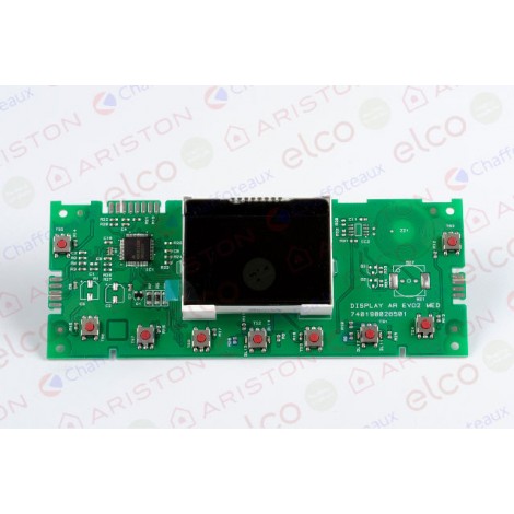 Ariston PCB (Display) 65115776-04 (Replaces 65115776-03, 65115776-02 & 65115776-01) (E-Combi ONE 24/30 & E-System ONE 24/30)